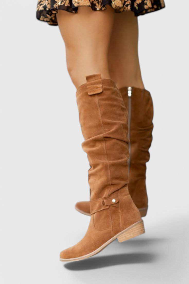 Women's Retro-Inspired High Boots