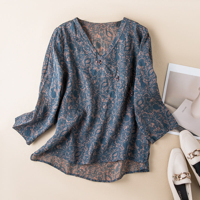 Women's Button Front Relaxed Shirt