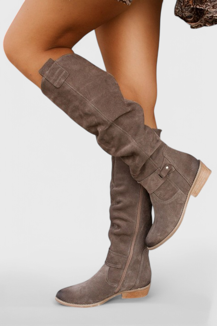 Women's Retro-Inspired High Boots