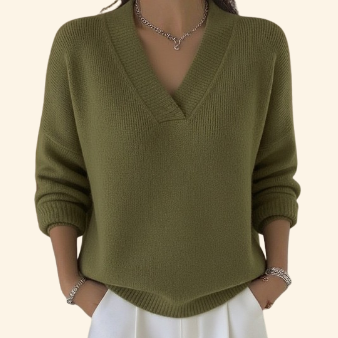 Women's Soft Blouse V-Neck