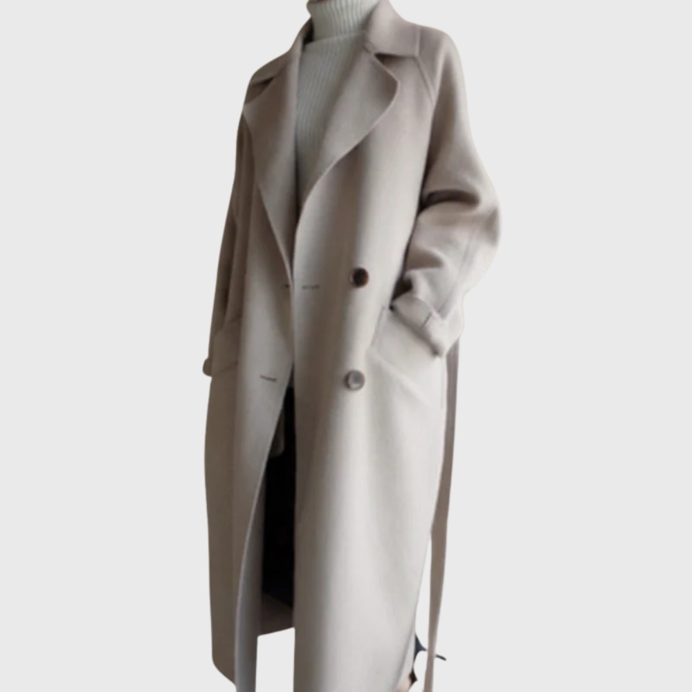 Women's Longline Wool Overcoat