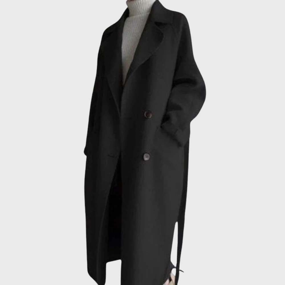 Women's Longline Wool Overcoat