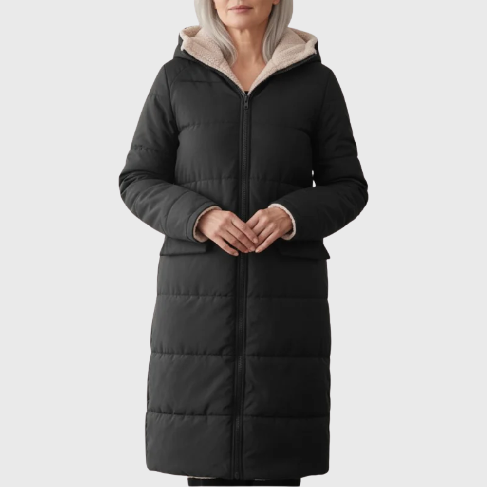 Women's Reversible Wool-Lined Puffer Coat