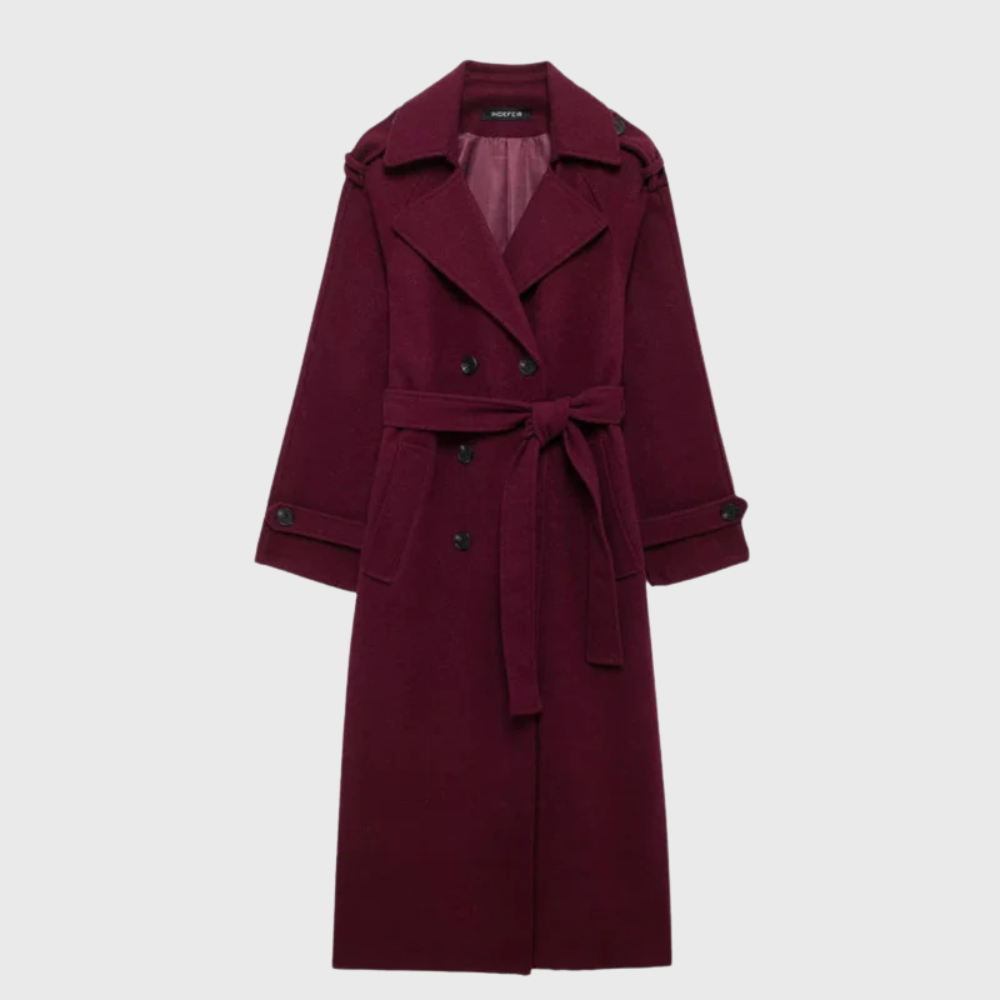 Women's Longline Wool Overcoat