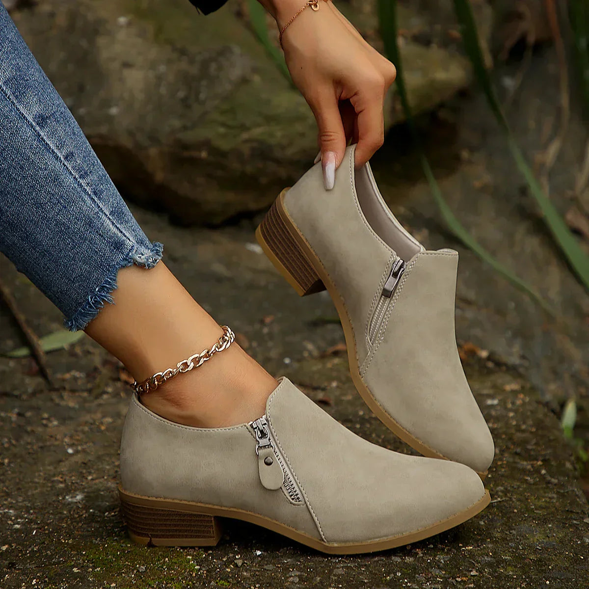 Women's SleekShield Zip-Up Ankle Boots