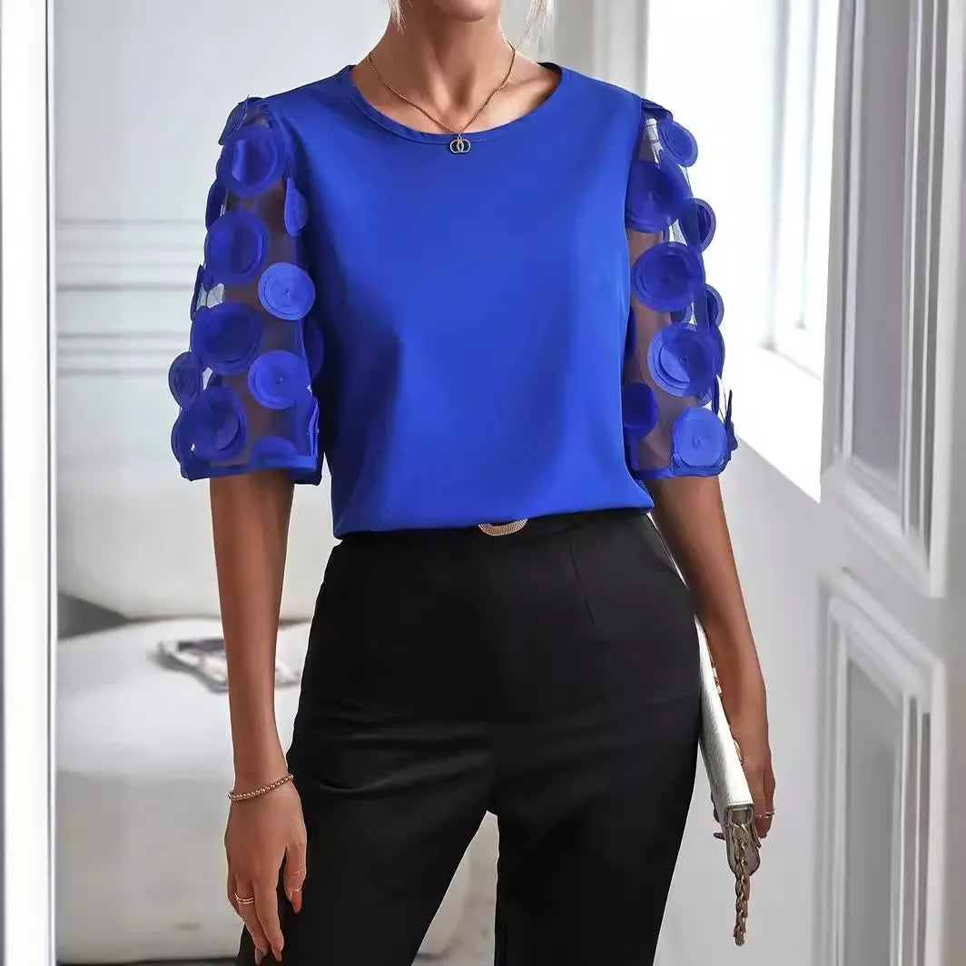 Women's Elegant Long-Sleeve Blouse