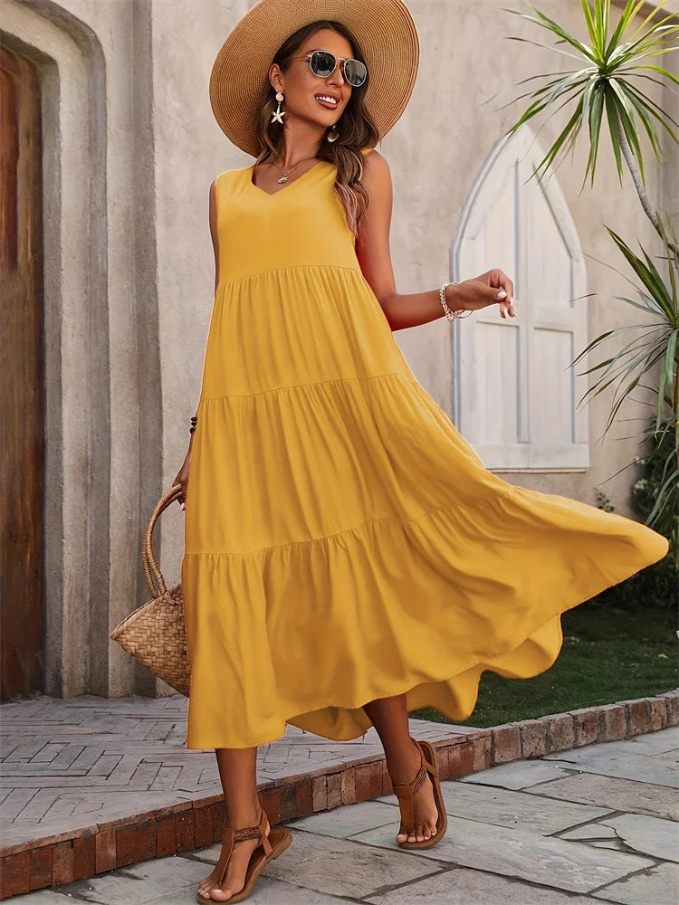 Women's Colorful Maxi Dress