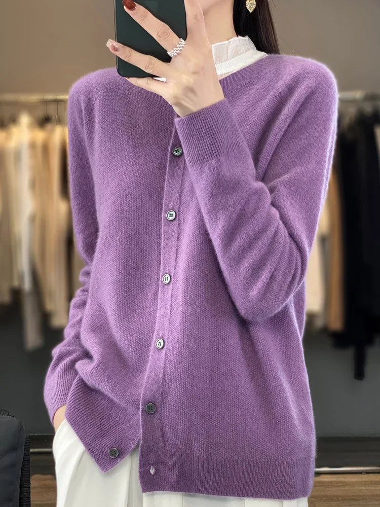 Women's Buttoned Cardigan