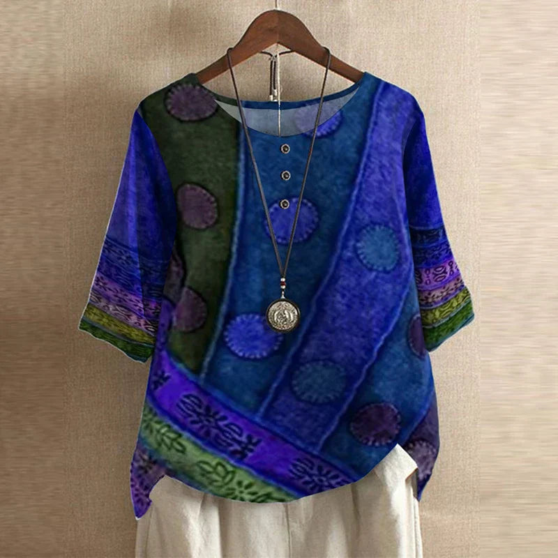 Women's Retro-Inspired Blouse