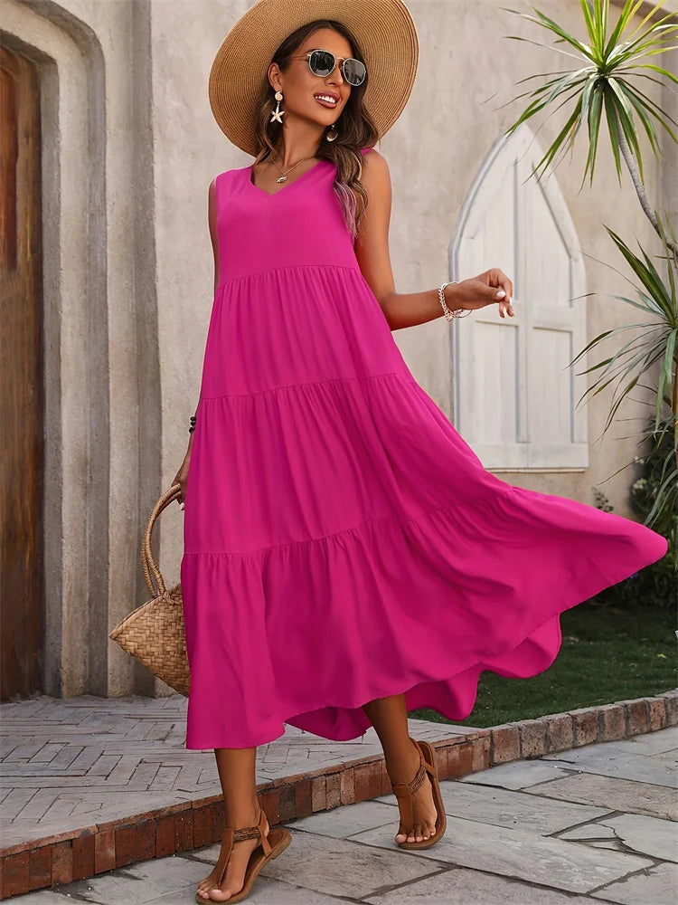 Women's Colorful Maxi Dress