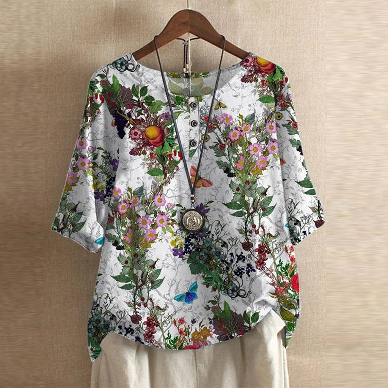 Women's Retro-Inspired Blouse