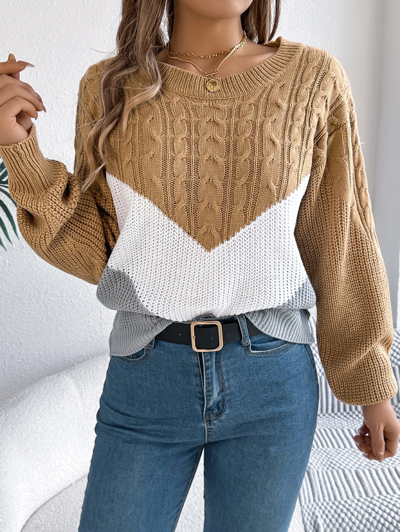 Women's Chevron Stitch Pullover