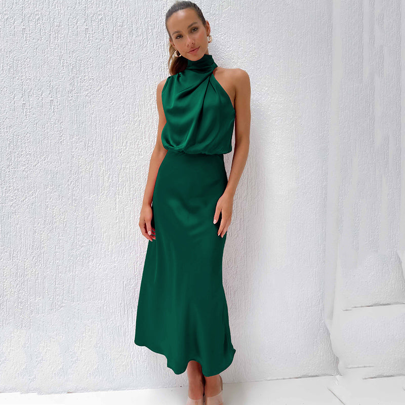 Women's Elegant Halter Evening Dress