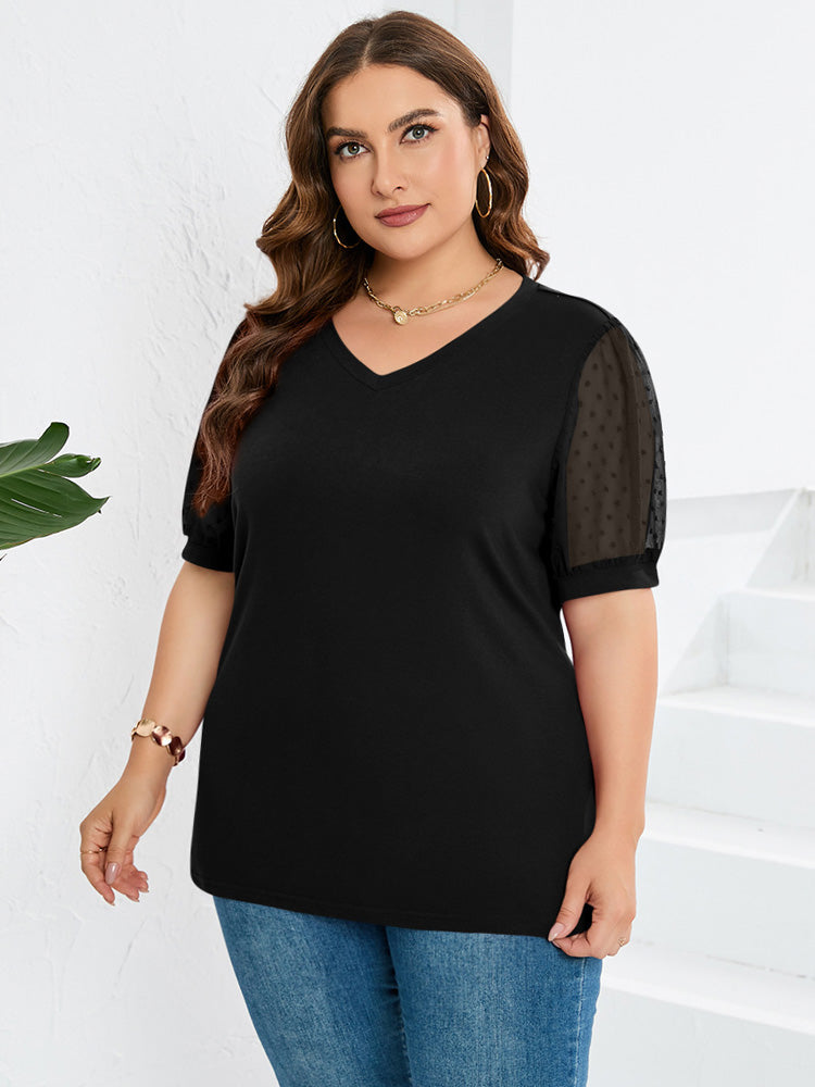 Women's Elegant V-Neck Top