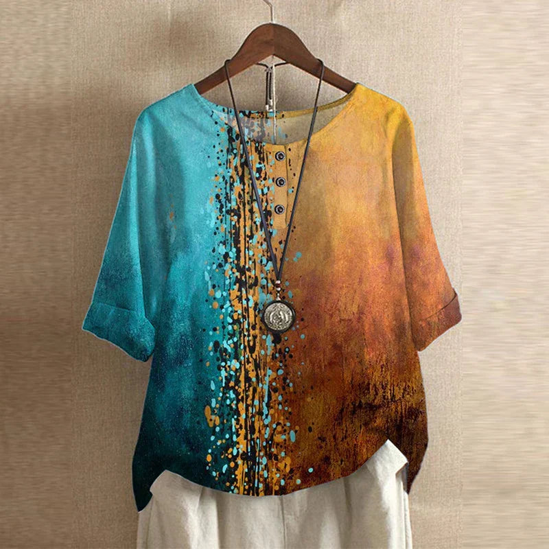 Women's Retro-Inspired Blouse
