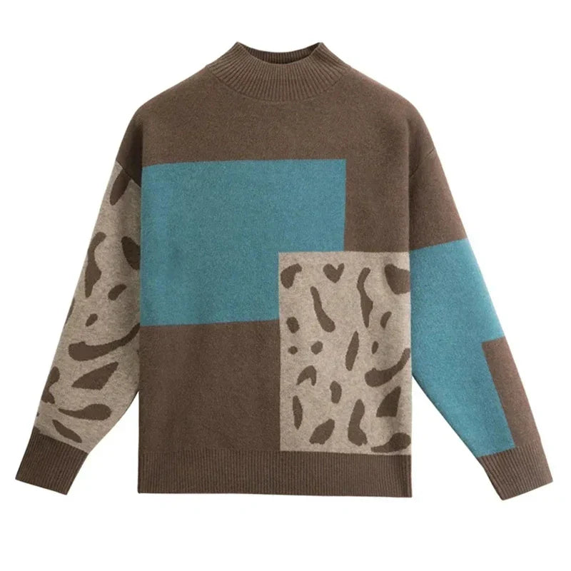 Women's Comfortable High Collar Sweater