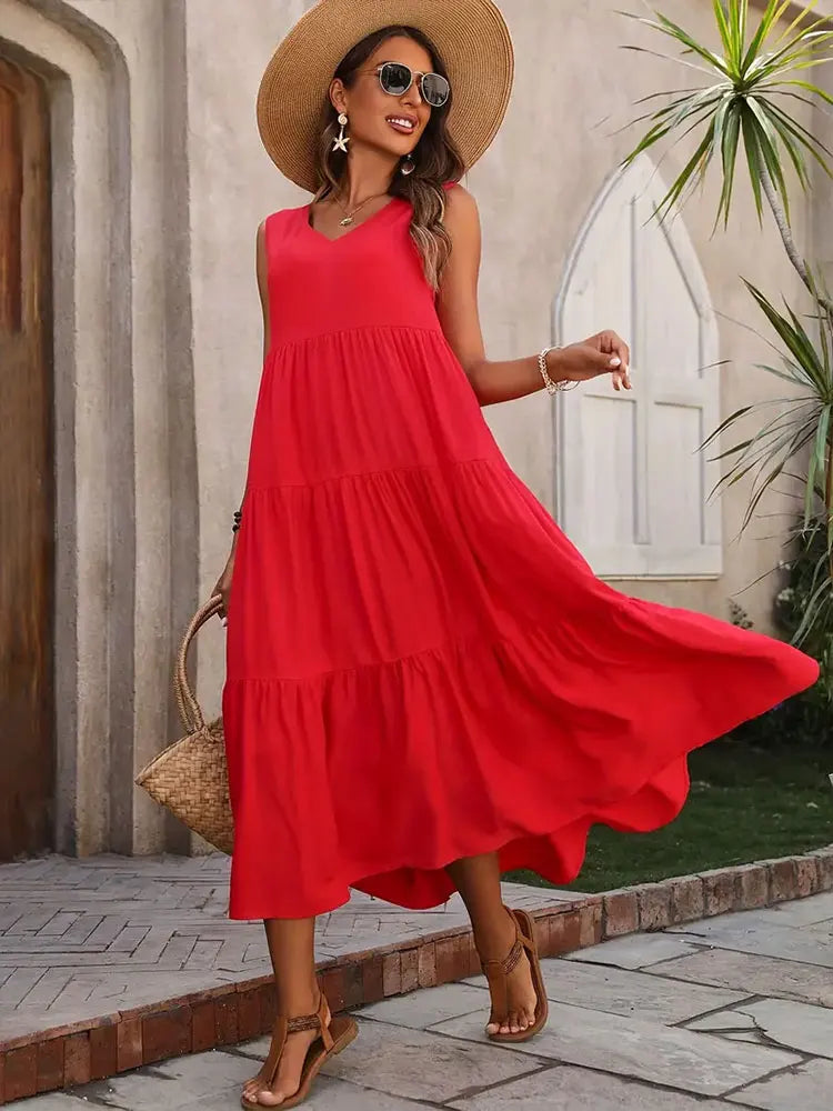Women's Colorful Maxi Dress