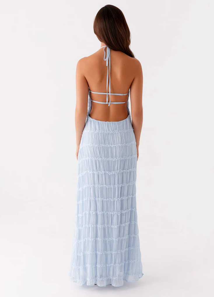 Women's Elegant Halter Maxi Dress