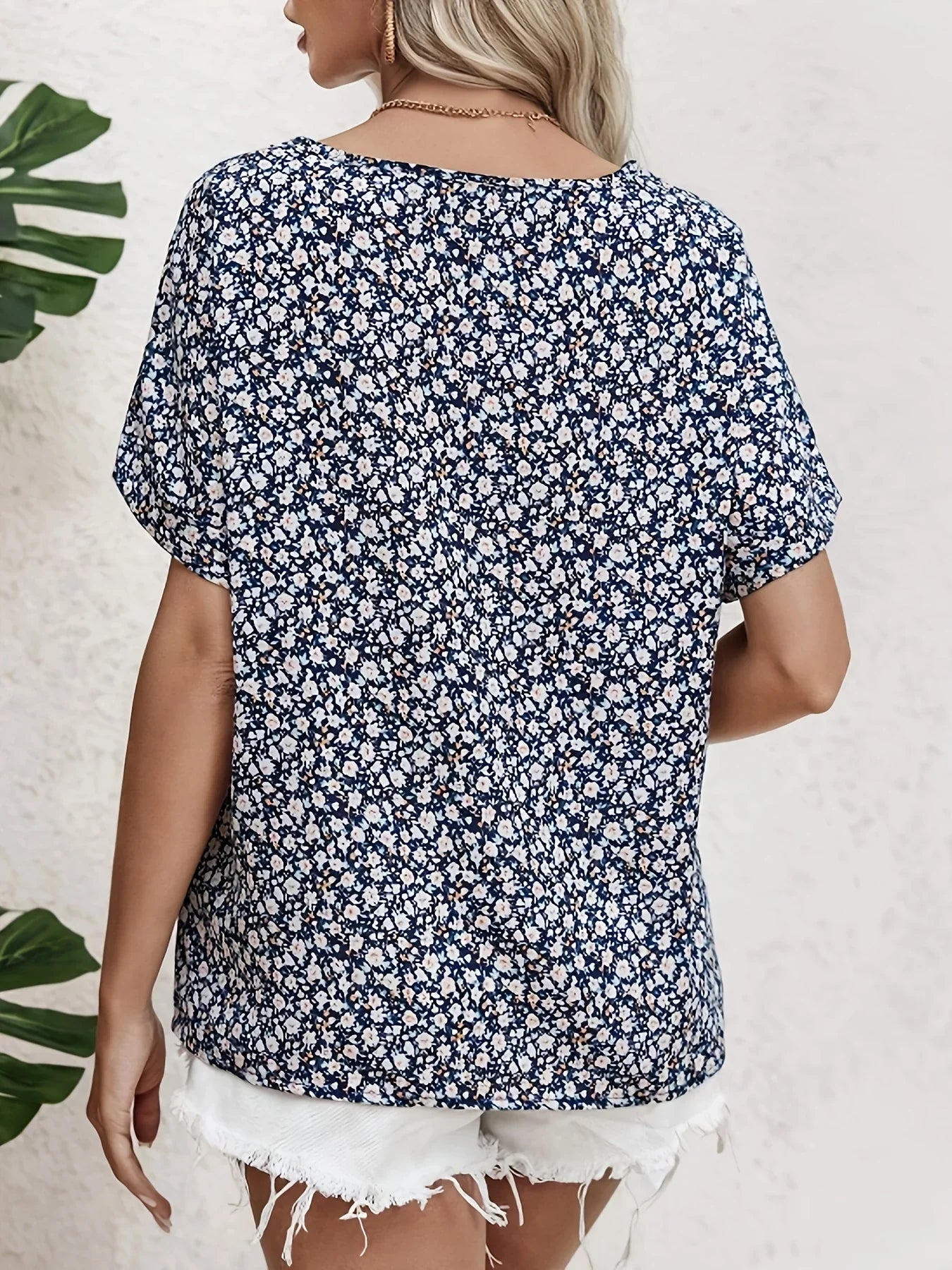 Women's Chic Floral Print Blouse