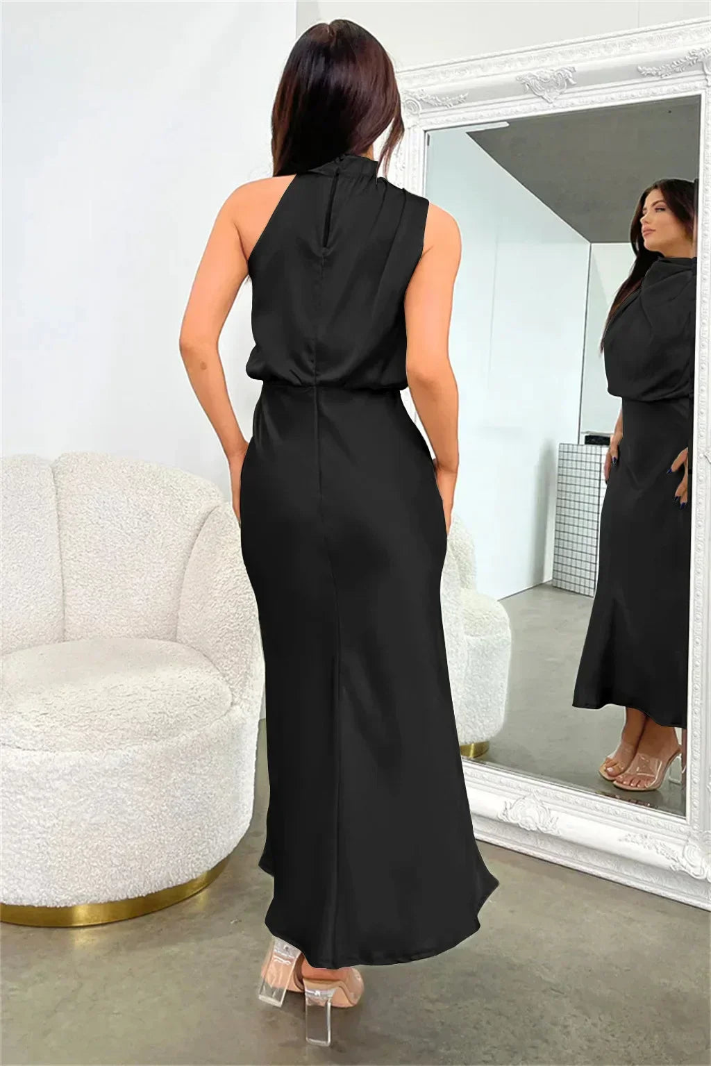 Women's Elegant Halter Evening Dress
