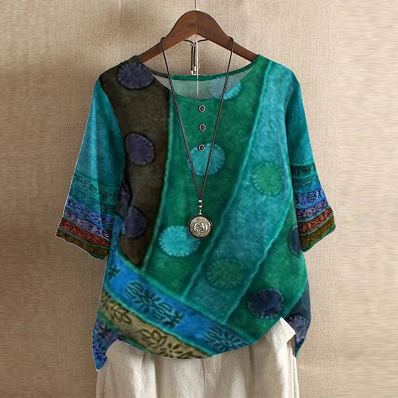 Women's Retro-Inspired Blouse