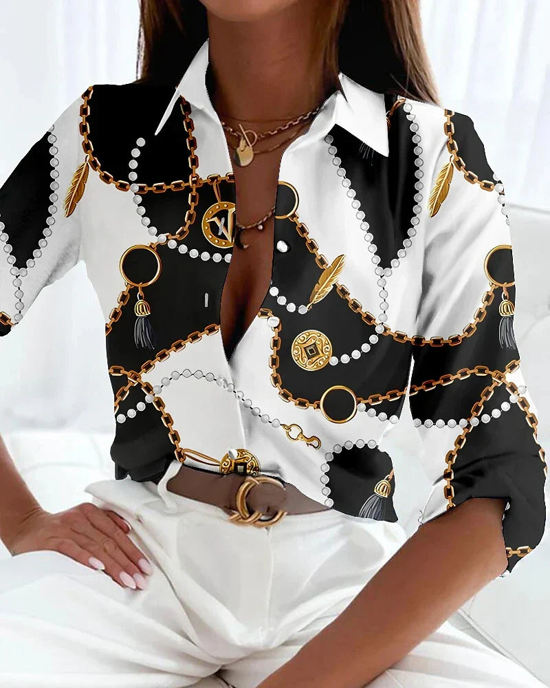 Women's Contemporary Printed Blouse