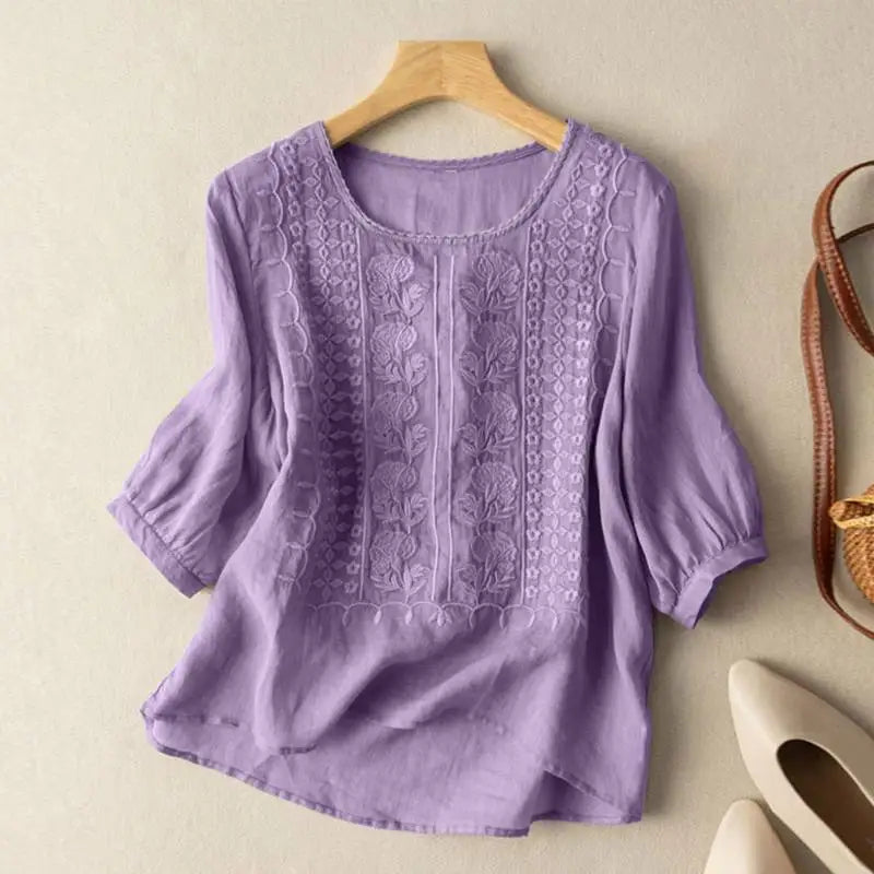 Women's Floral Relaxed Blouse
