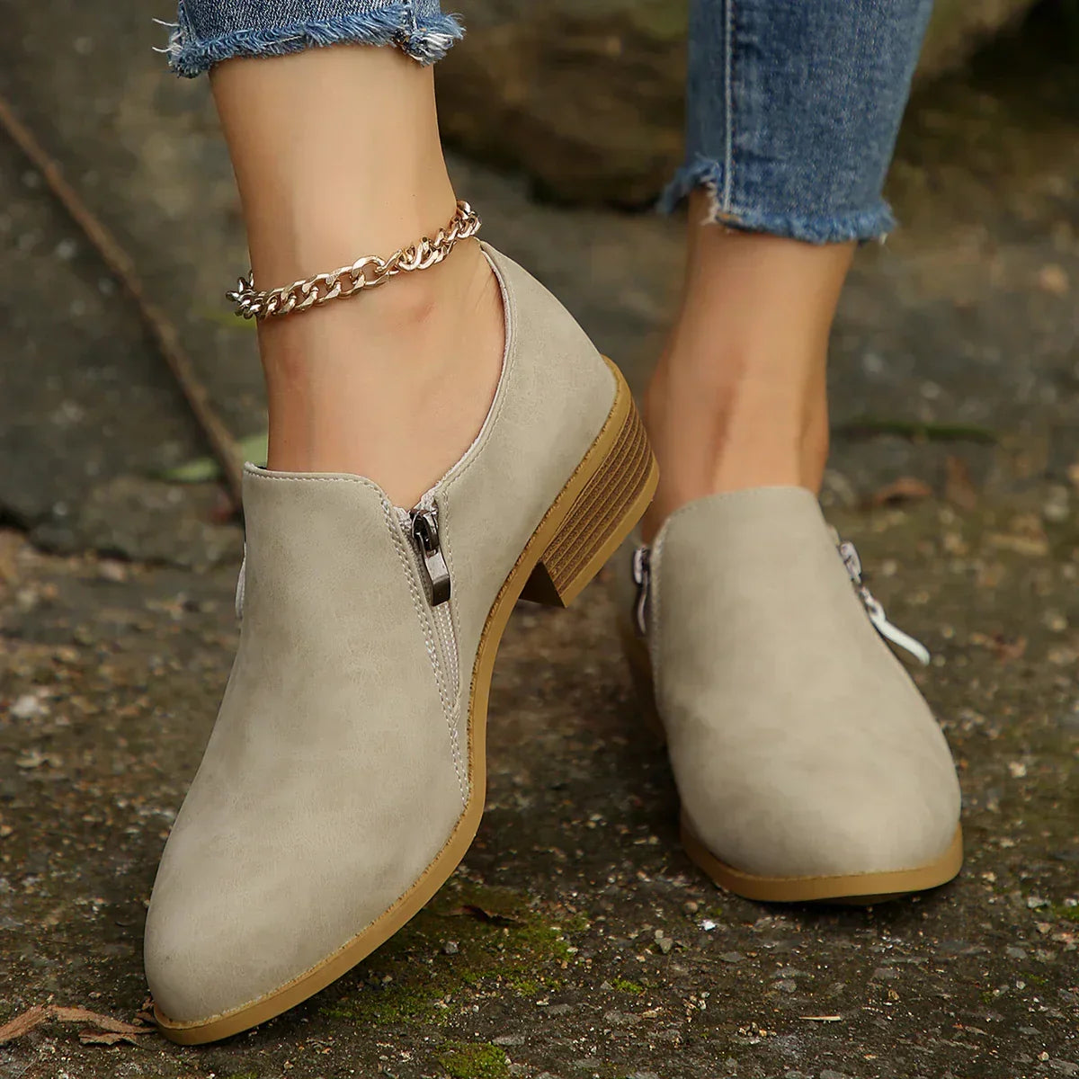 Women's SleekShield Zip-Up Ankle Boots