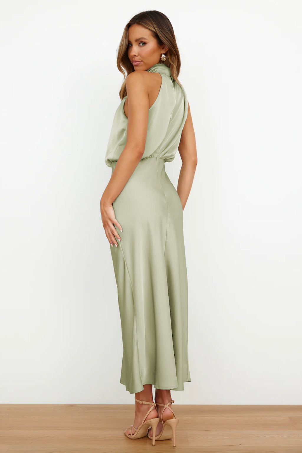 Women's Elegant Halter Evening Dress
