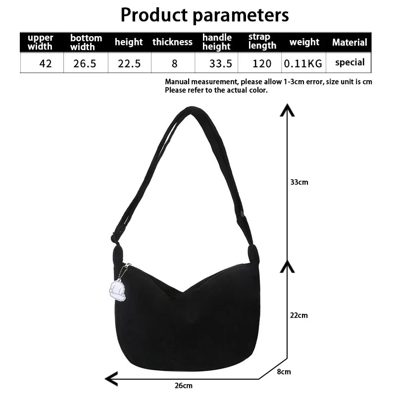 Women's Shoulder Bag with Elegant Shape
