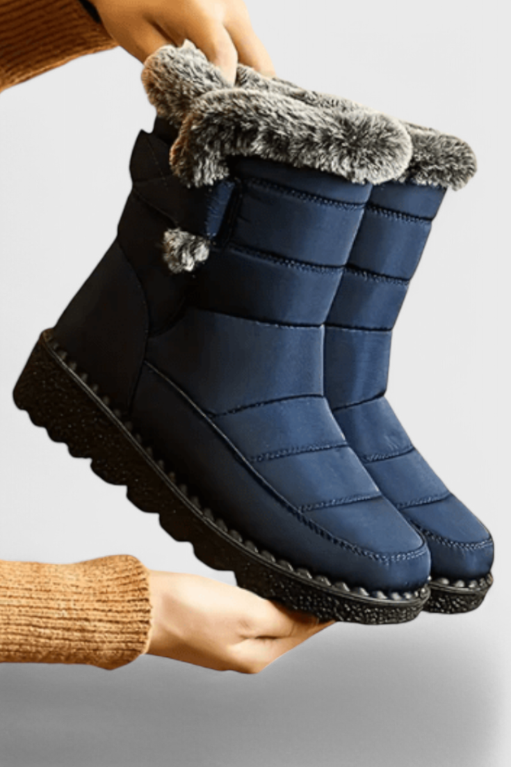 Women's Waterproof Boots with Slip-Resistant Sole