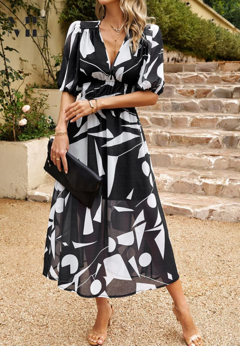 Women's Elegant Floral Dress