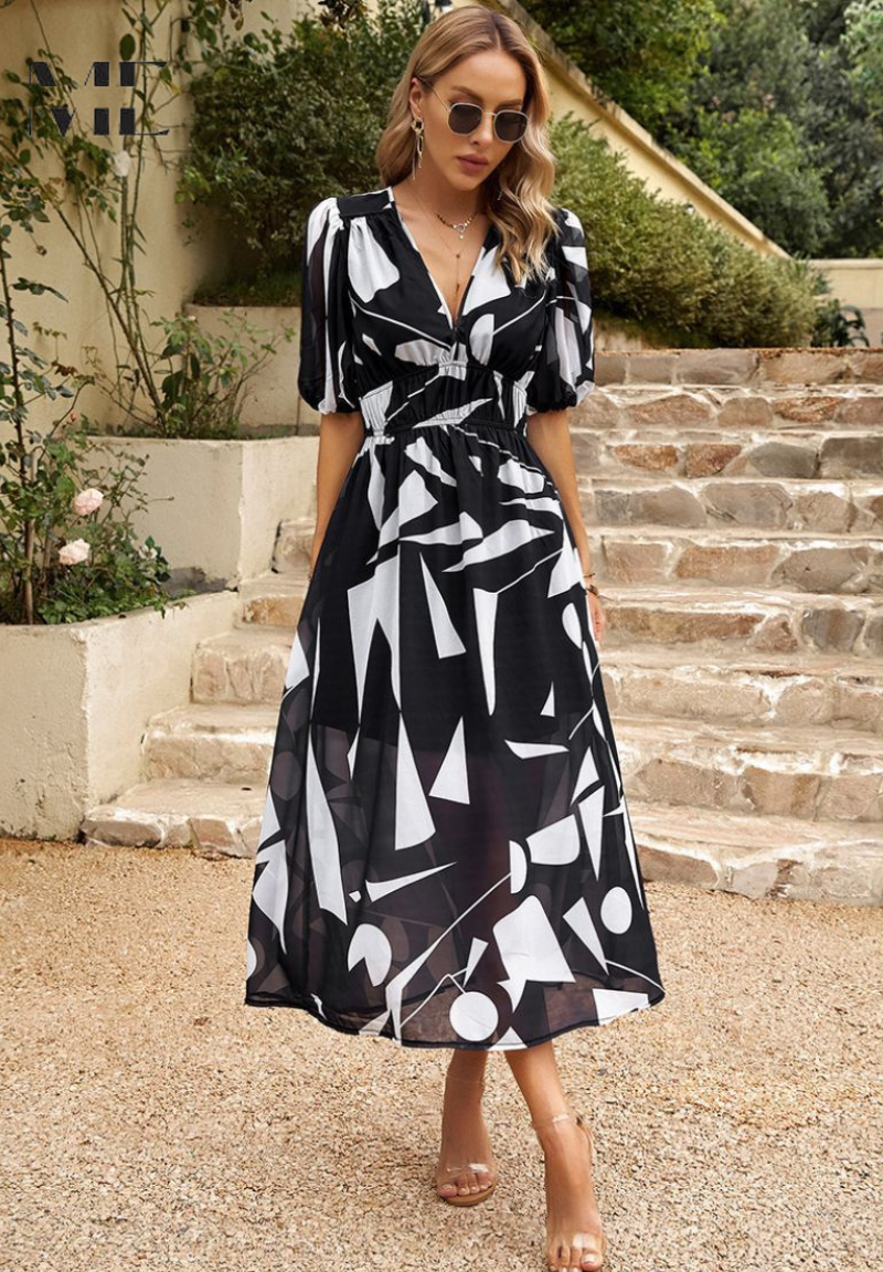 Women's Elegant Floral Dress