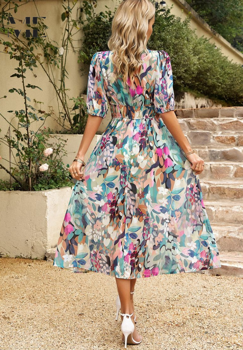 Women's Elegant Floral Dress