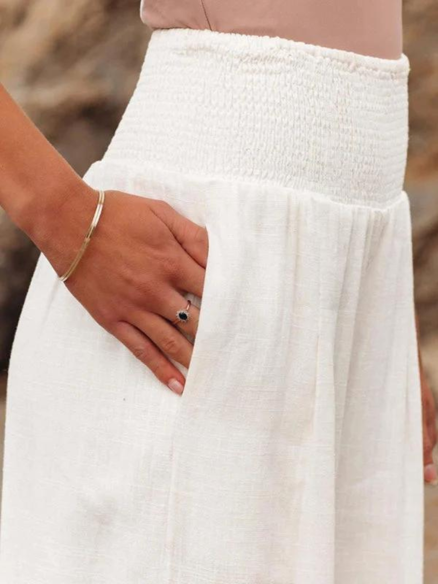 Women's Flowing Beach Pants with Wide Legs
