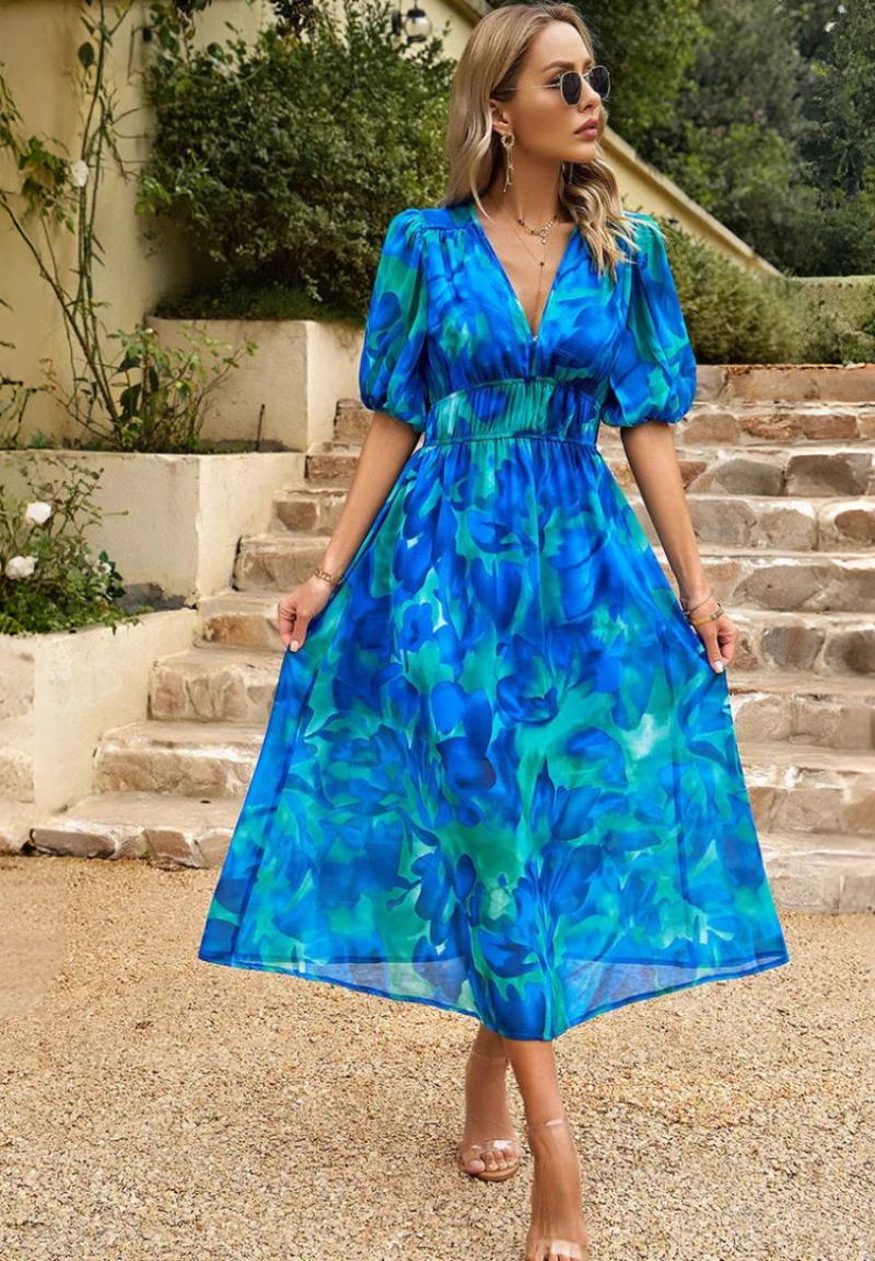 Women's Elegant Floral Dress