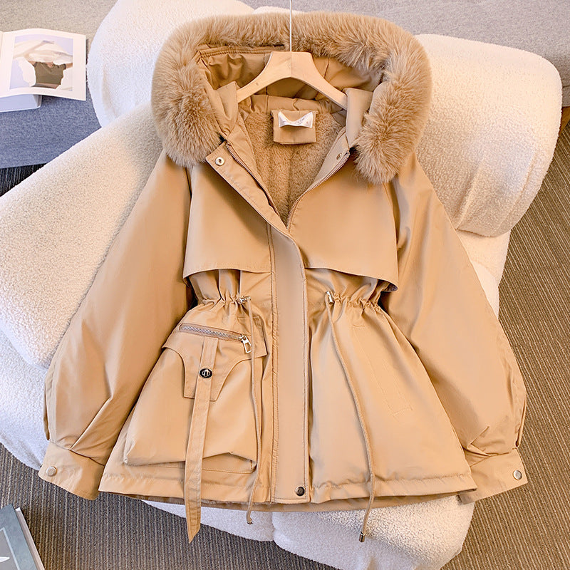 Women's Luxe Fur-Trimmed Winter Coat