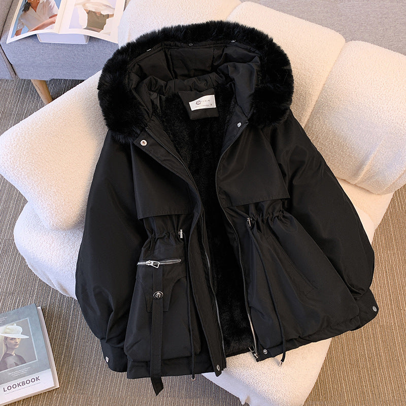 Women's Luxe Fur-Trimmed Winter Coat