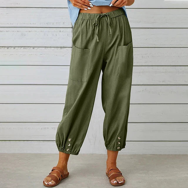 Women's High Waist Relaxed Pants