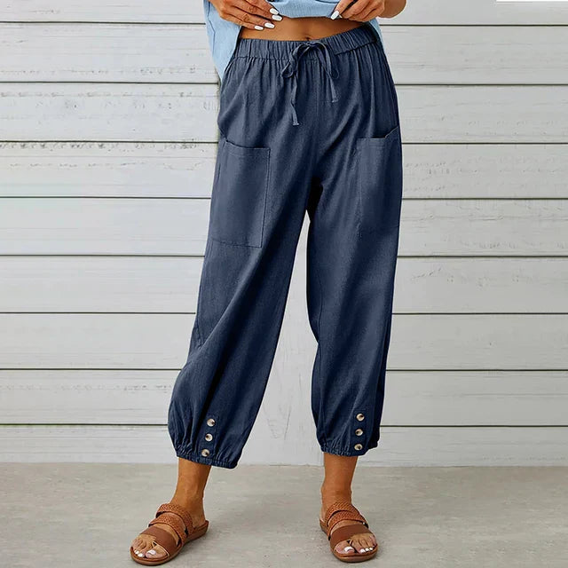 Women's High Waist Relaxed Pants