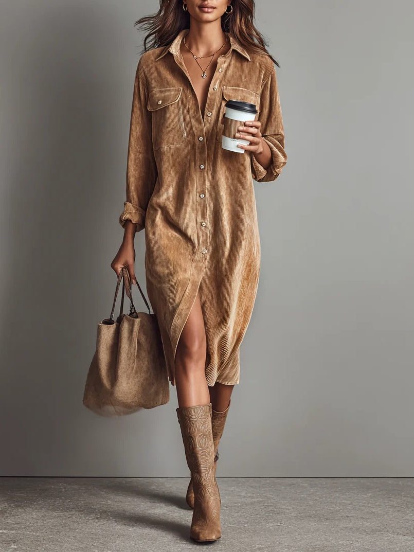 Women's Chic Flared Hem Dress