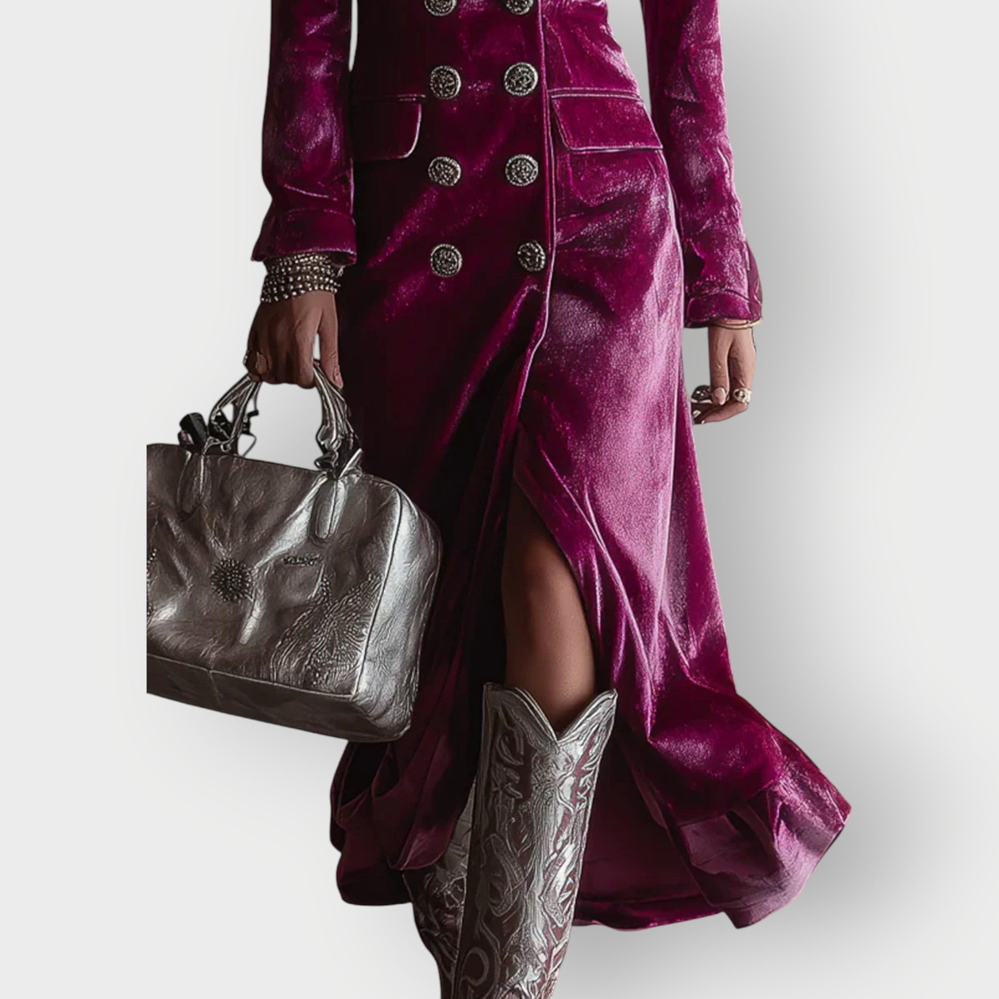 Women's Luxe Velvet Maxi Dress
