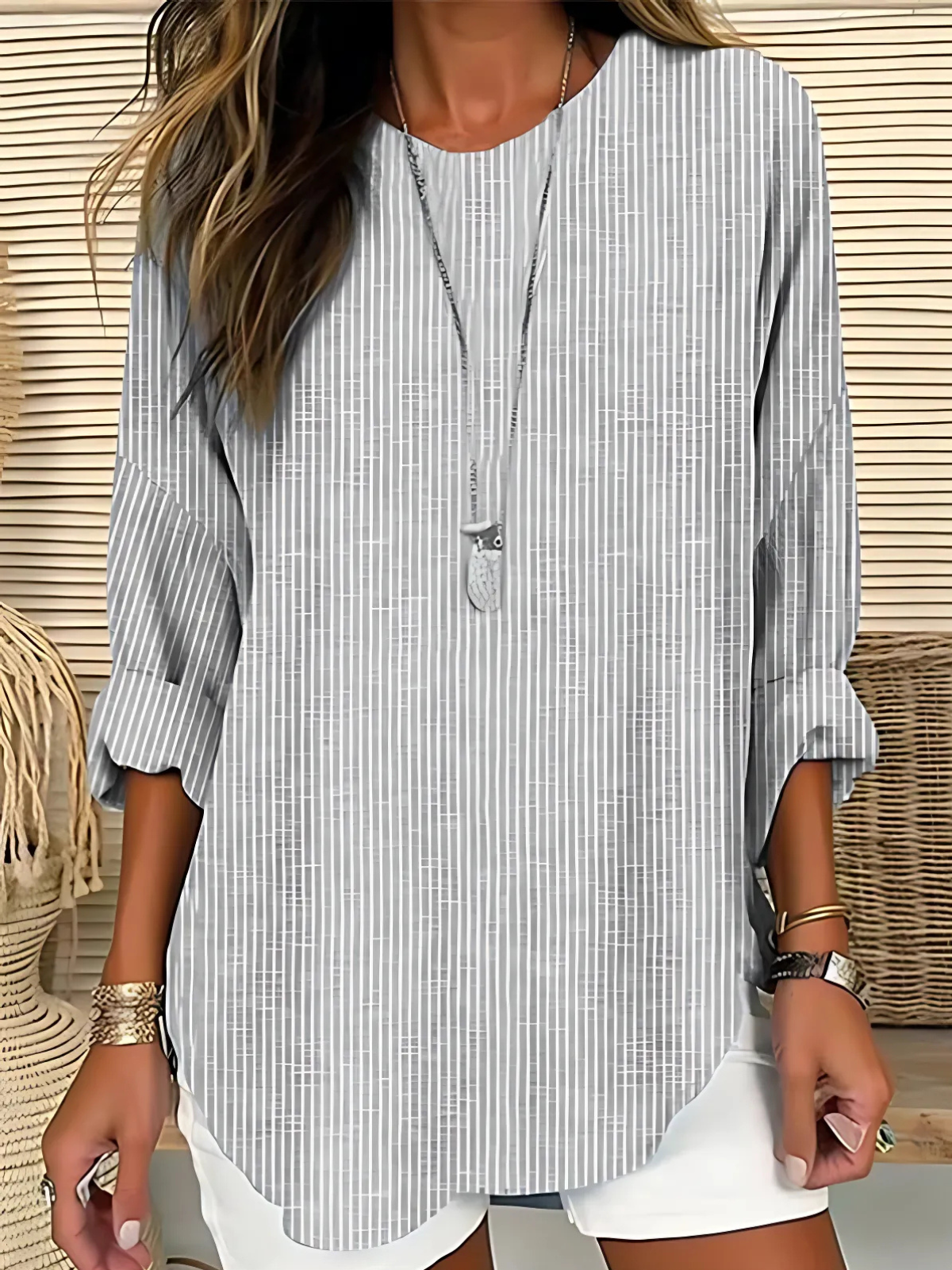 Women's Trendy Striped Blouse