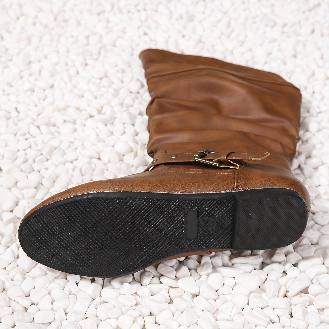 Women's Knee-High Boots with Side Zipper