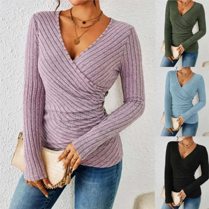 Women's Tummy Tucking Long Sleeve Top