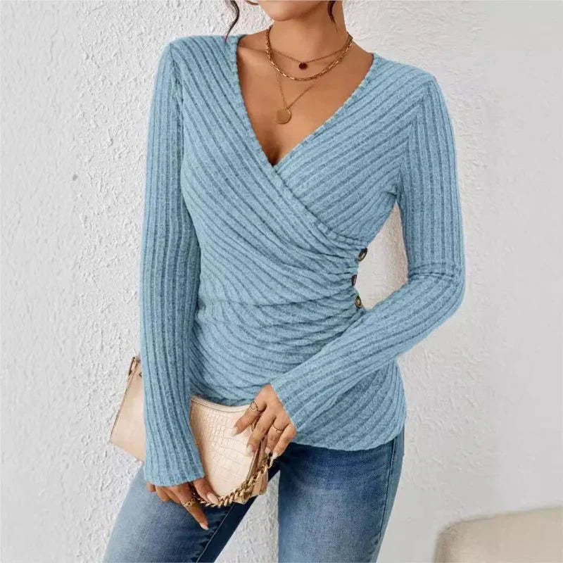 Women's Tummy Tucking Long Sleeve Top