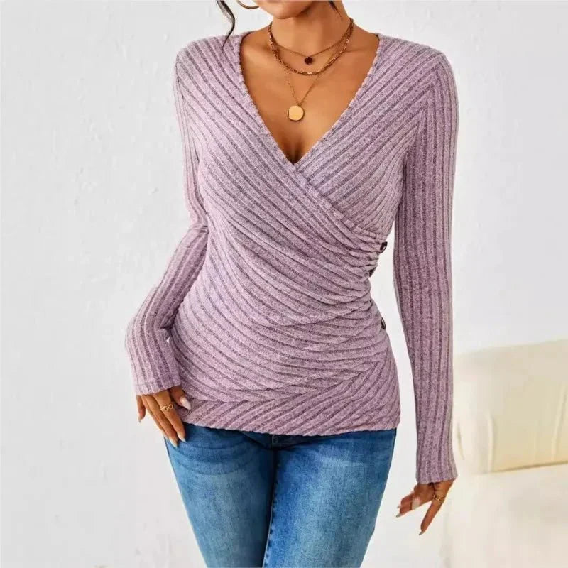 Women's Tummy Tucking Long Sleeve Top