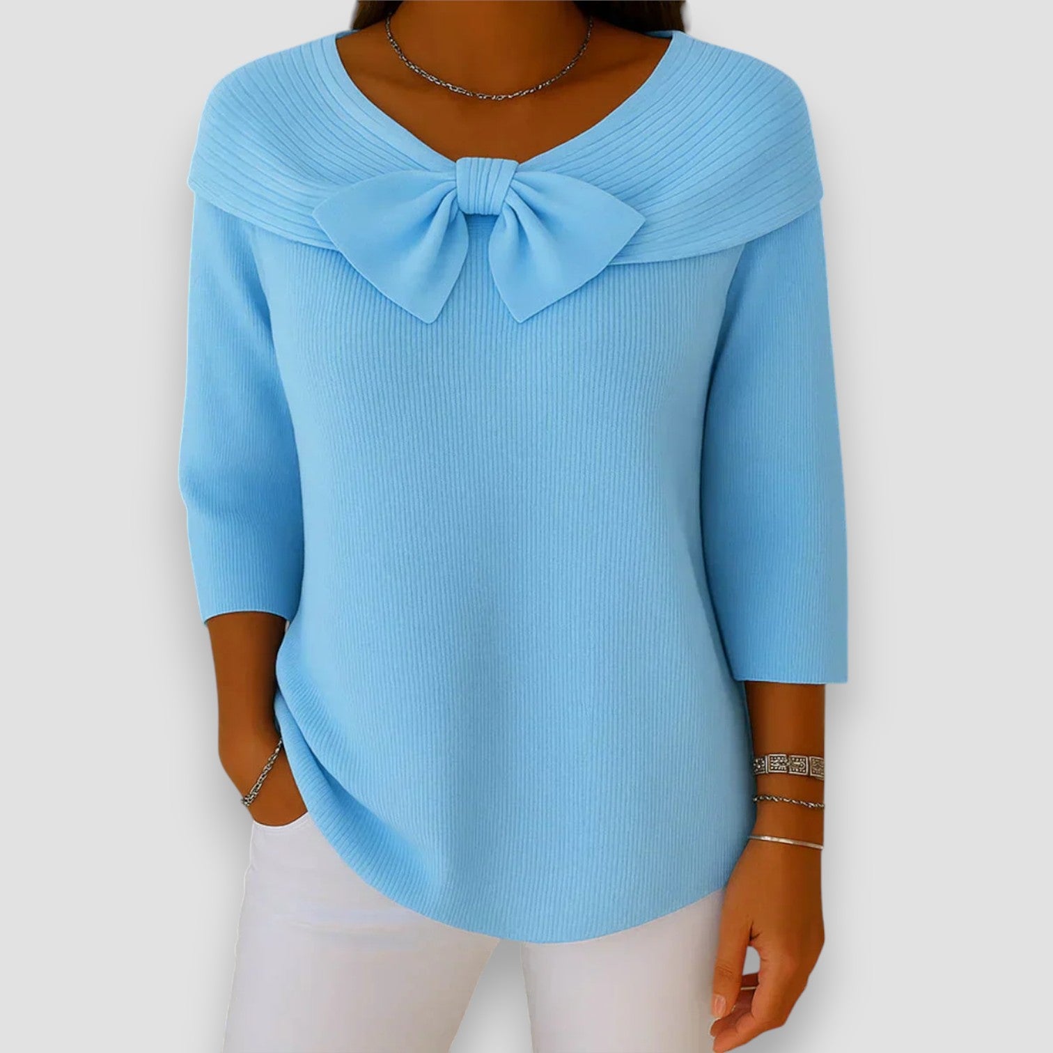 Women's Sweater with Bow