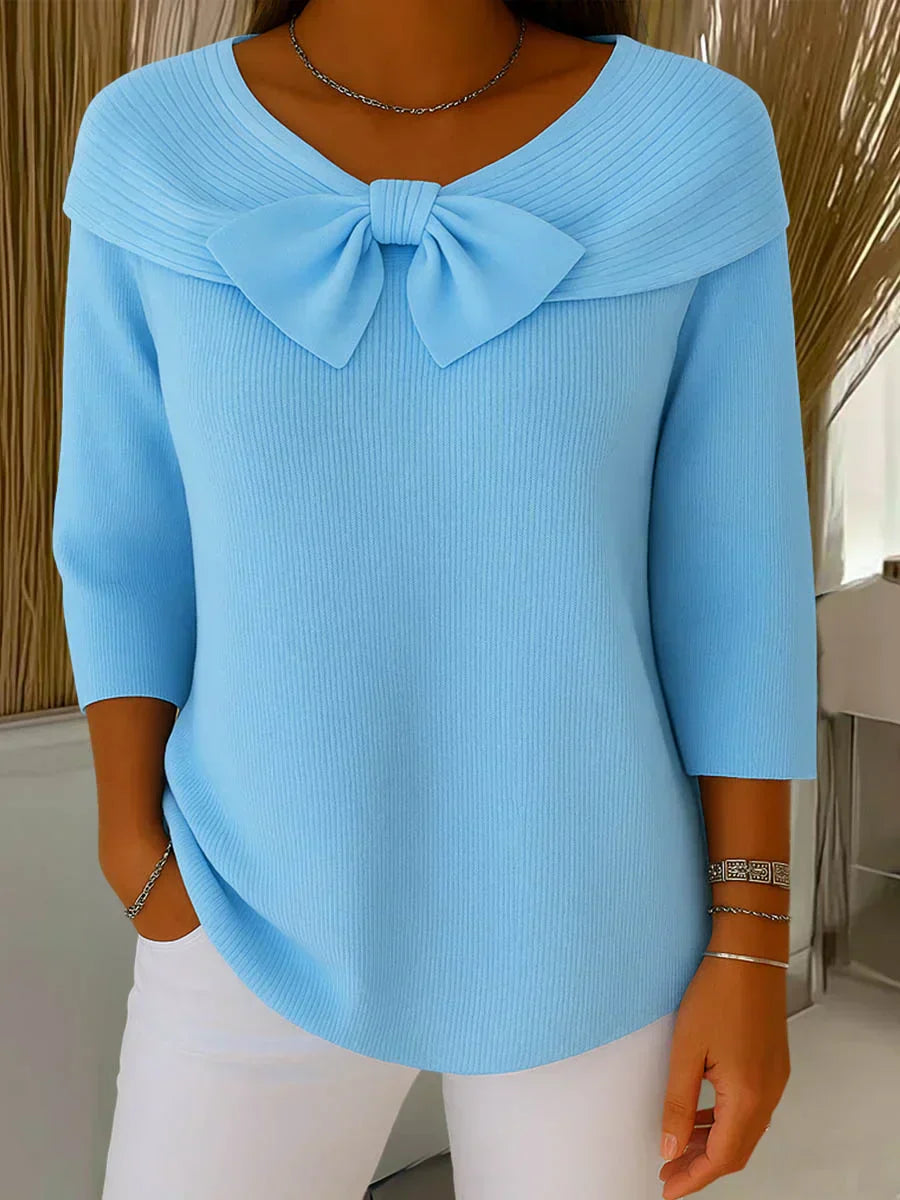 Women's Sweater with Bow