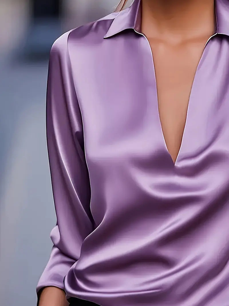 Women's Premium V-Neck Blouse